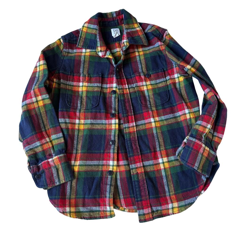 Gap Plaid Flannel Dress Shirt - Size Small